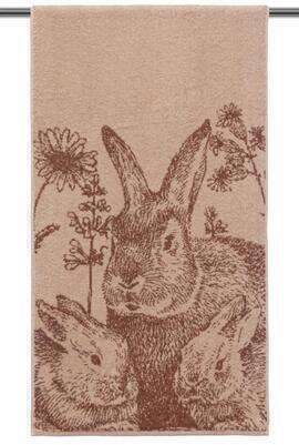 Полотенце махровое Rabbit Family ДМ Люкс Н.Г., 10000 цв.<ПЛ 2602-05332,  10000 цв., 50*90, среднее>(Новогодний ассортимент)