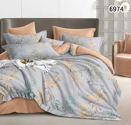 КПБ семейный поплин Оливковая коллекция Реноме 