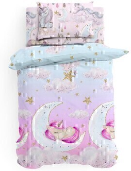 КПБ в детскую кроватку поплин Juno<719610 Sleep unicorn>