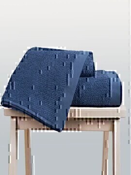 Полотенце махровое Venetto Сафия Хоум, темно-синий 